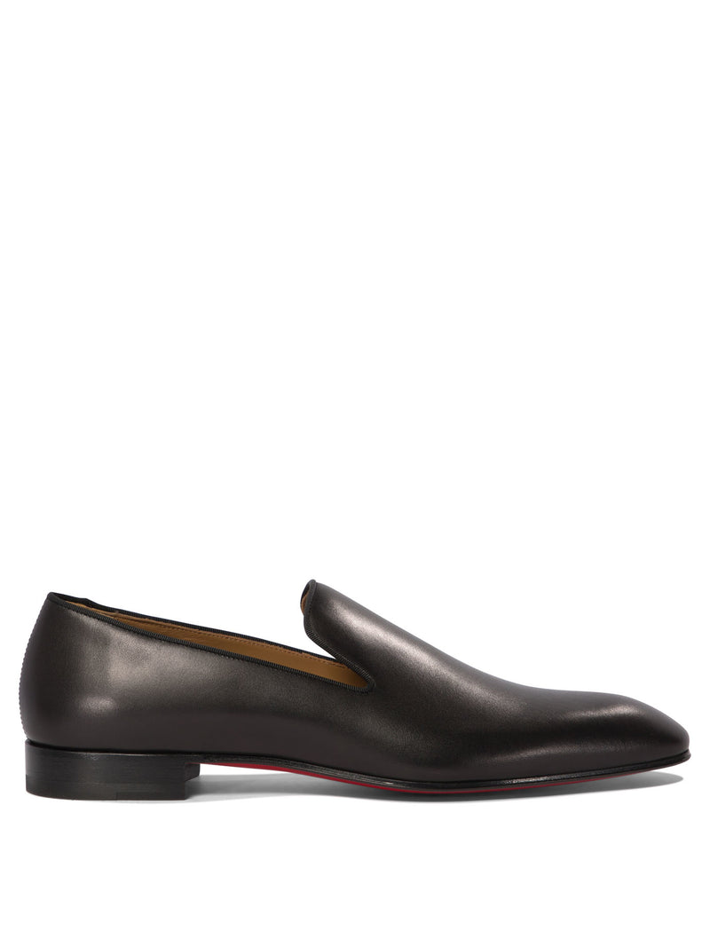 Christian Louboutin Mocasines Christian Louboutin de Piel de Becerro Negra para Hombre - World Class Fashion