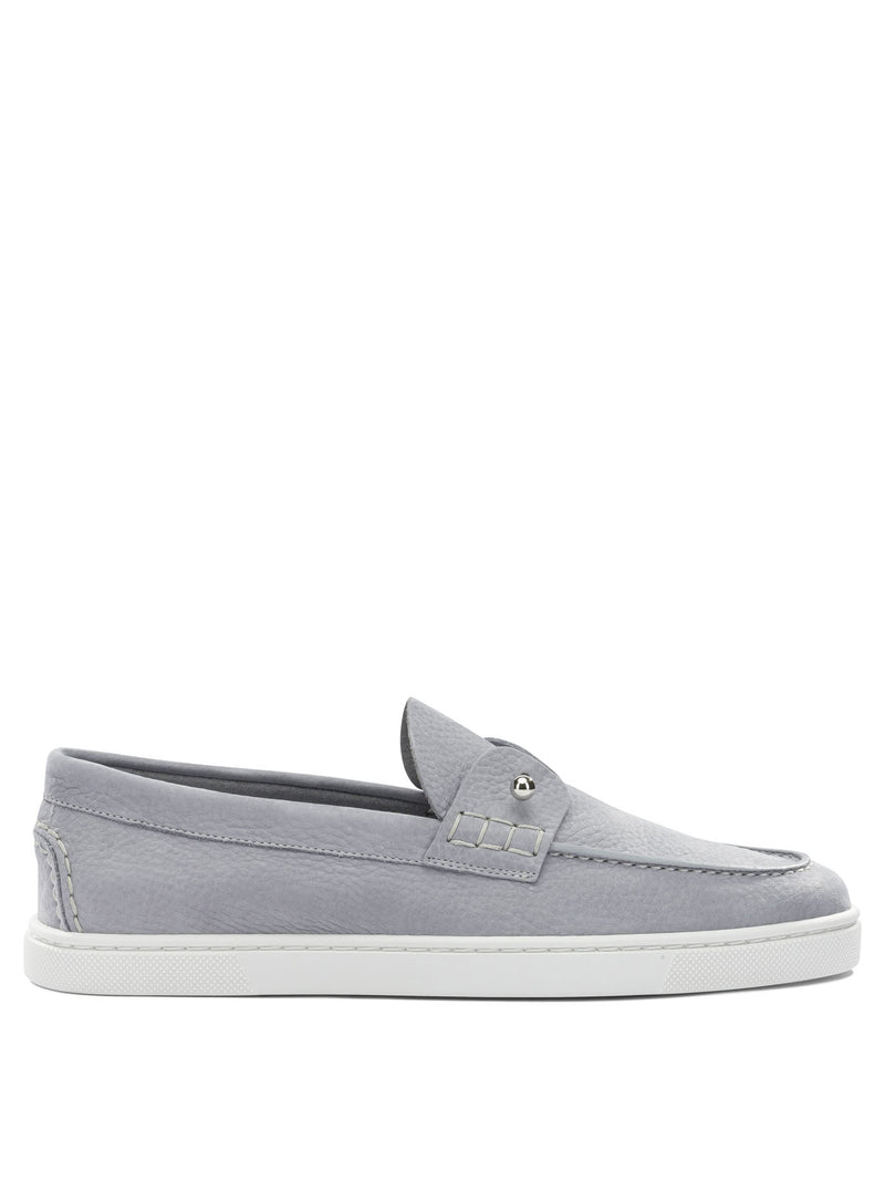 Christian Louboutin Christian Louboutin Women's Grey Loafers - World Class Fashion
