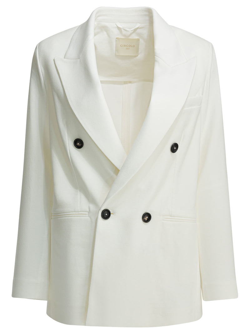 Circolo 1901 Chaqueta blanca para mujer Circolo 1901 FD38221218 - World Class Fashion