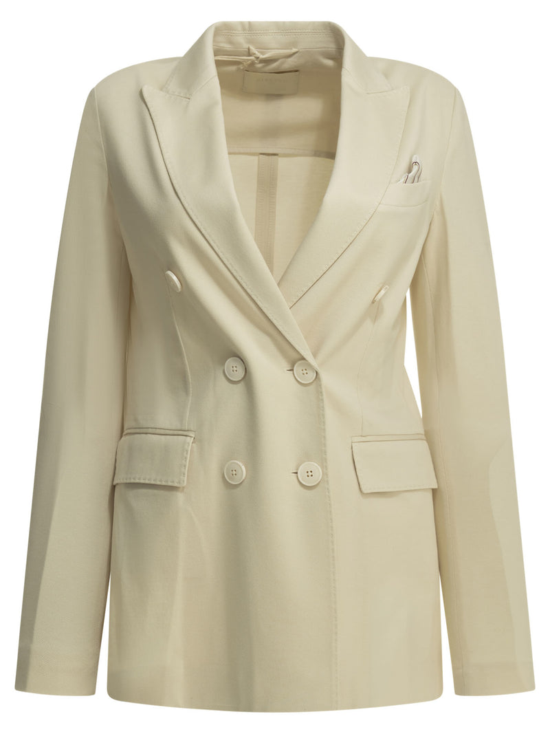 Circolo 1901 Chaqueta de algodón beige Circolo 1901 para mujer - World Class Fashion