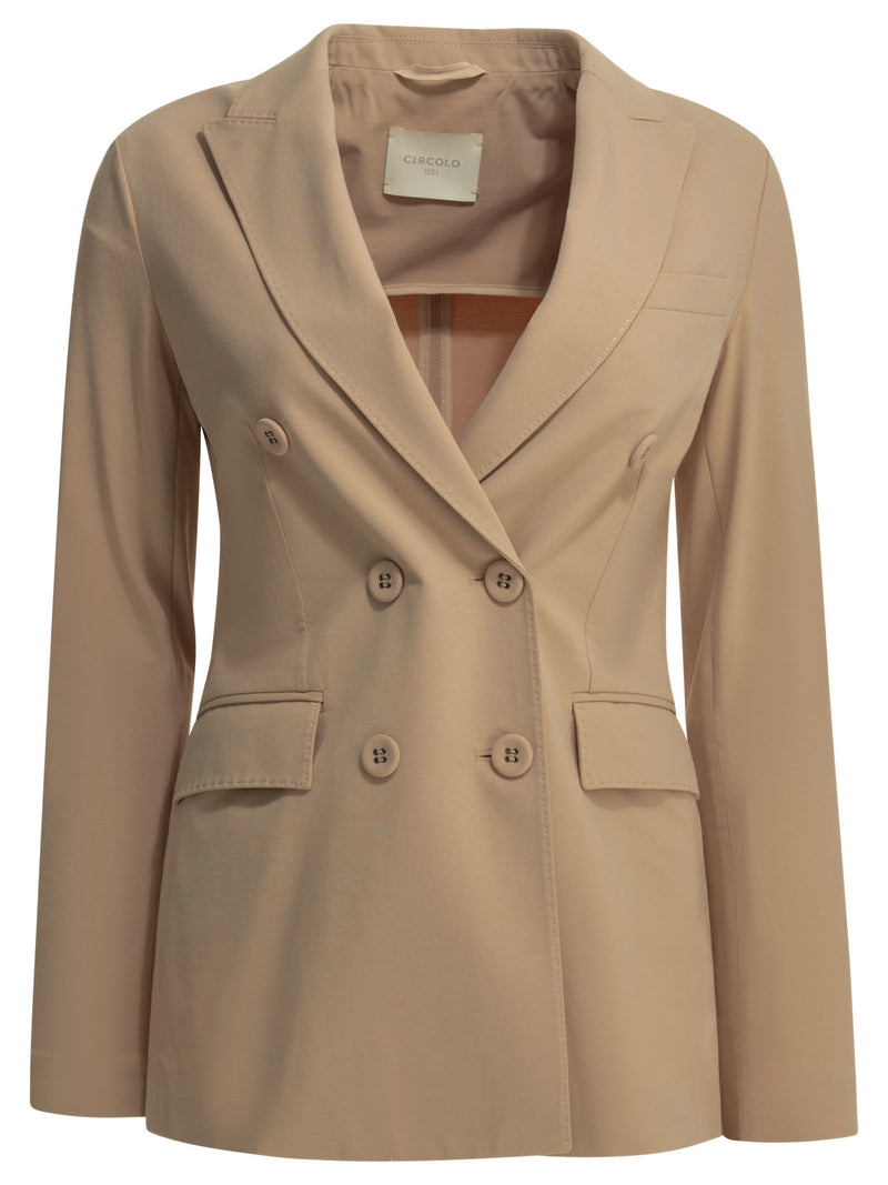 Circolo 1901 Circolo 1901 Chaqueta de mujer de algodón elastano, color rosa - World Class Fashion