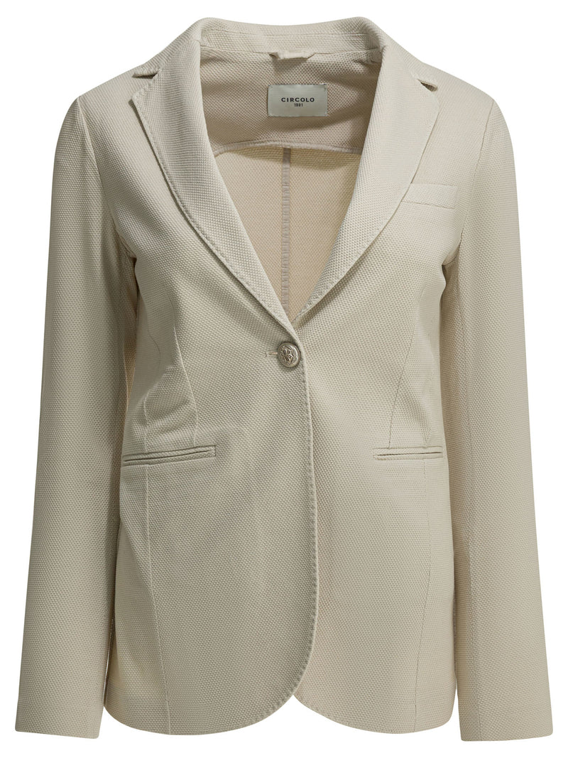 Circolo 1901 Chaqueta beige para mujer Circolo 1901 FD38711111T - World Class Fashion
