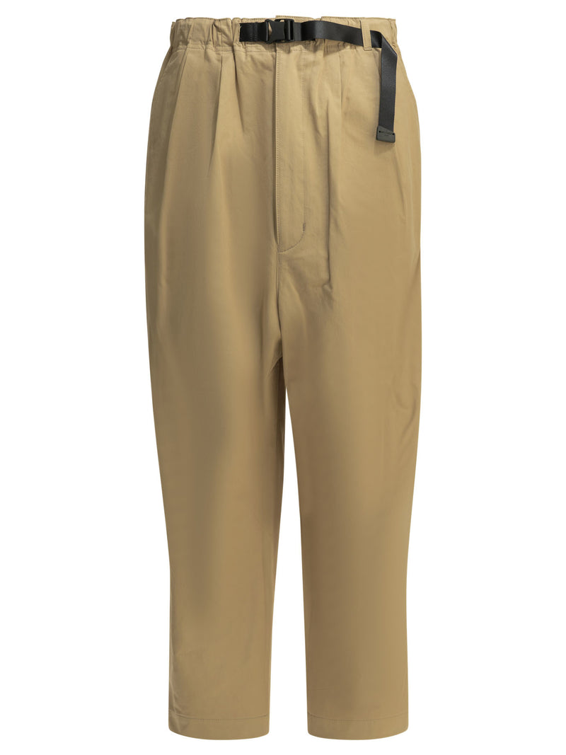 Comme Des Garçons Homme Comme Des Garçons Homme Beige Buckle Trousers Men - World Class Fashion