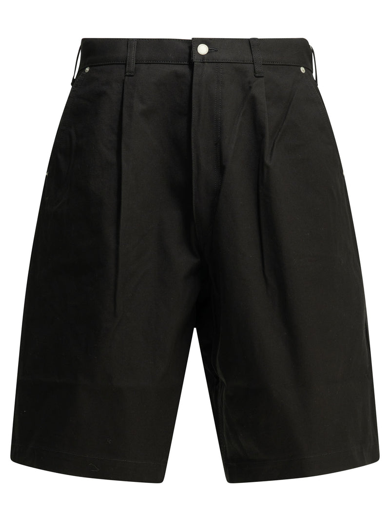 Comme Des Garçons Homme Comme Des Garçons Homme Black Cotton Men Shorts - World Class Fashion