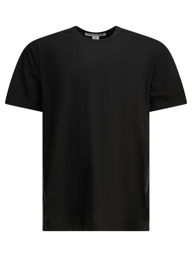Comme Des Garçons Shirt Camiseta de cuello redondo negra Comme Des Garçons Shirt - World Class Fashion