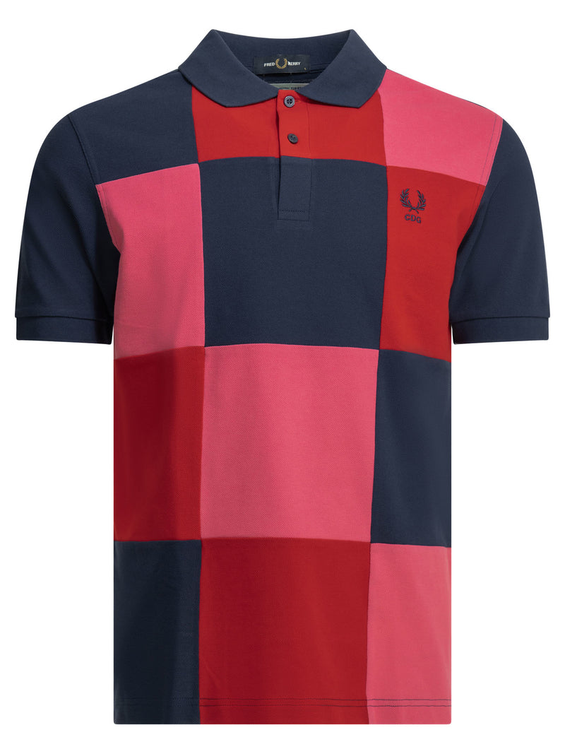 Comme Des Garçons Shirt Comme Des Garçons Shirt X Fred Perry Polo Navy Multicolor - World Class Fashion
