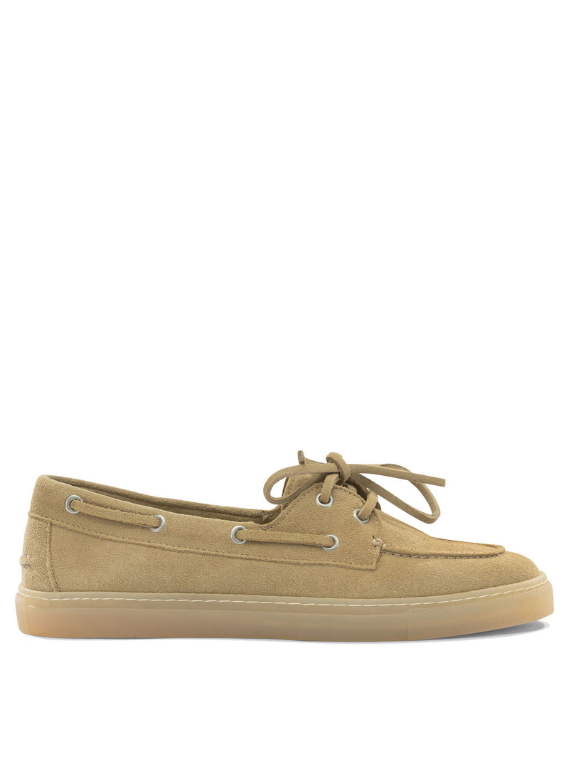 Copenhagen Copenhagen Women's Beige Calf Suede Loafers - World Class Fashion