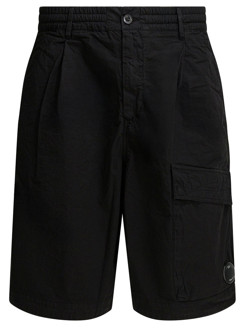 C.P. Company C.P. Company Micro-Reps Cargo Shorts Black - World Class Fashion