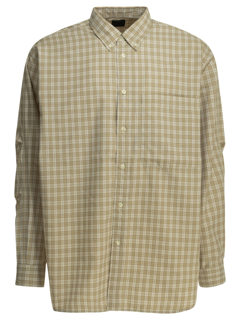 Daiwa Pier 39 Daiwa Pier 39 Tech Button Down Casual Shirt Beige - World Class Fashion