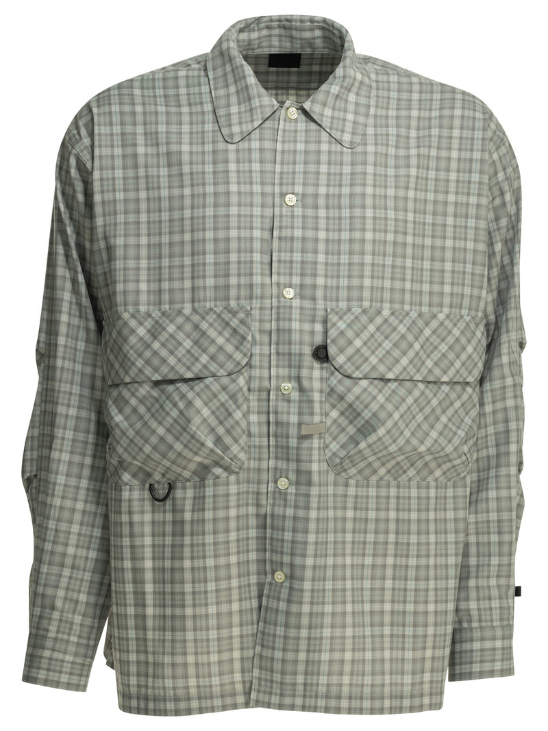 Daiwa Pier 39 Daiwa Pier 39 Tech Sports Casual Shirt Grey - World Class Fashion