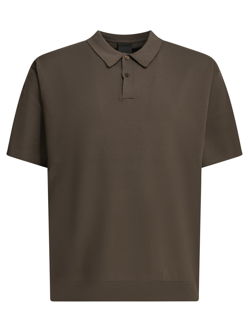 Daiwa Pier 39 Daiwa Pier 39 Tech Knit Polo Shirt Brown - World Class Fashion