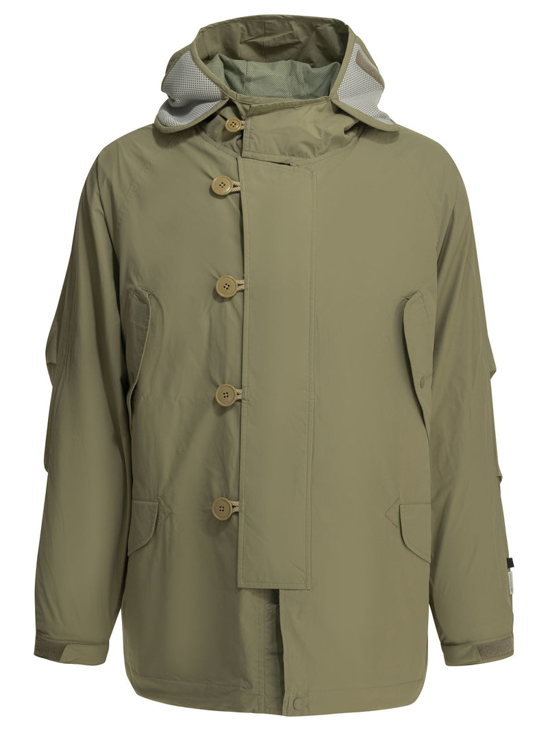 Daiwa Pier 39 Daiwa Pier 39 Windstopper® Flight Parka Green - World Class Fashion