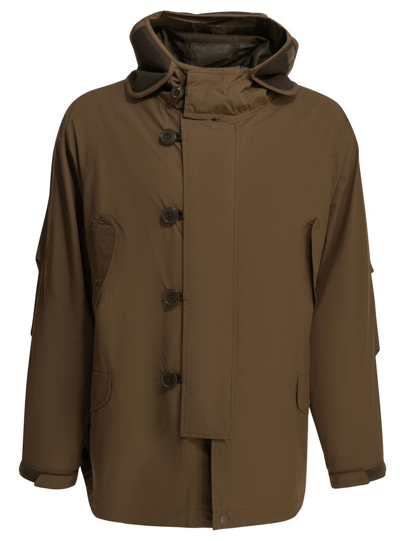 Daiwa Pier 39 Daiwa Pier 39 Windstopper® Flight Parka Brown - World Class Fashion