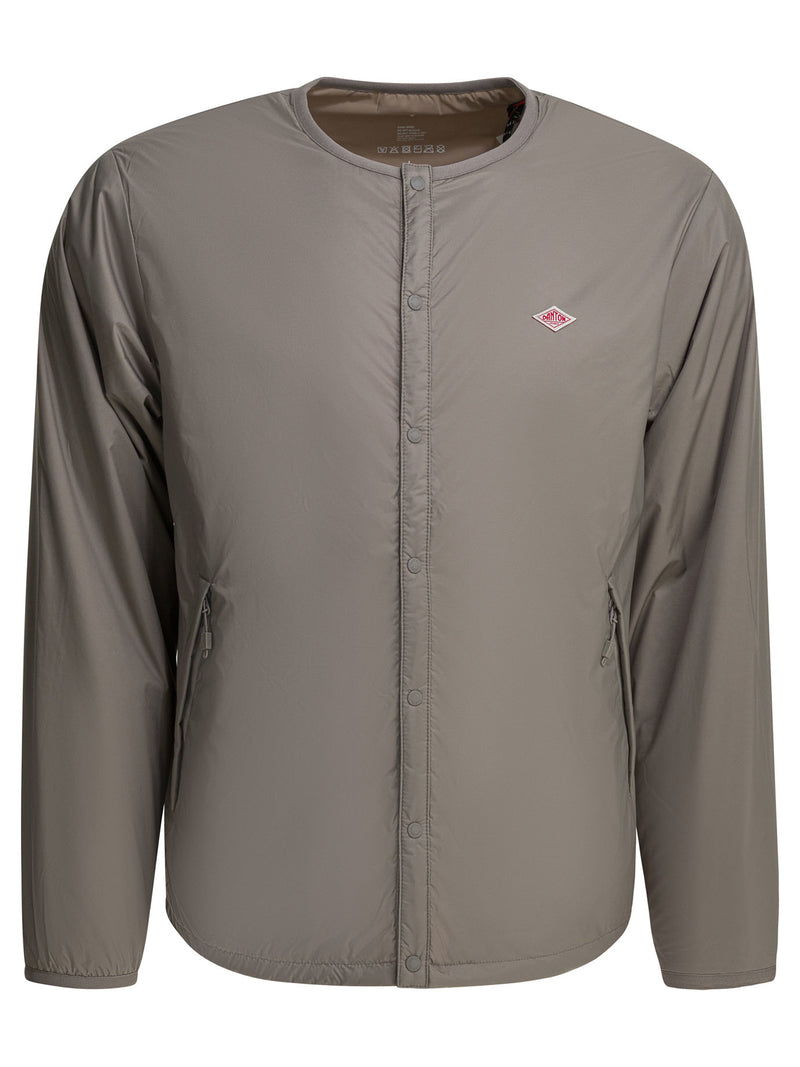 Danton Danton Lightweight Jacket with Logo Grey Men - World Class Fashion