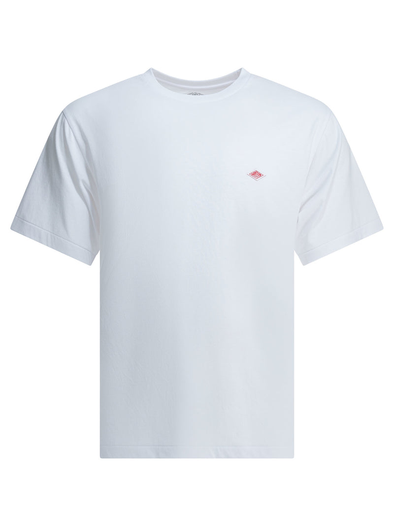 Danton Camiseta Danton T/C Inner con cuello redondo y manga corta, color blanco - World Class Fashion
