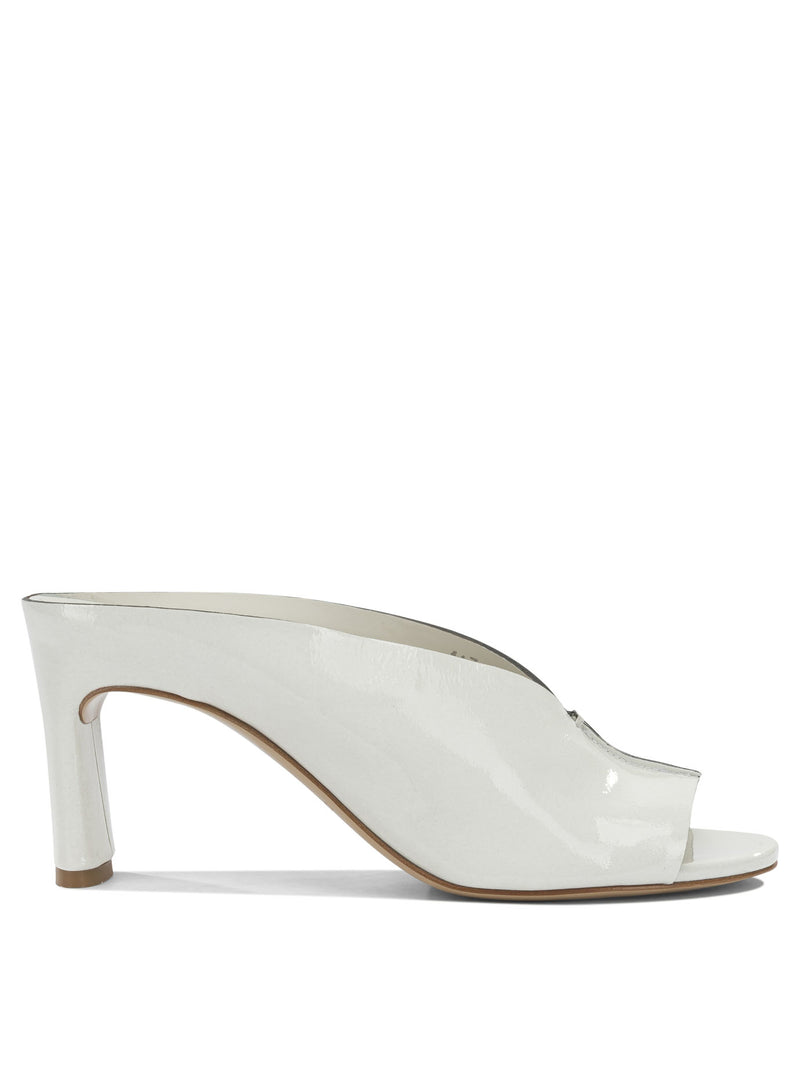 Del Carlo Zapatos de salón de piel de becerro Del Carlo blancos para mujer - World Class Fashion