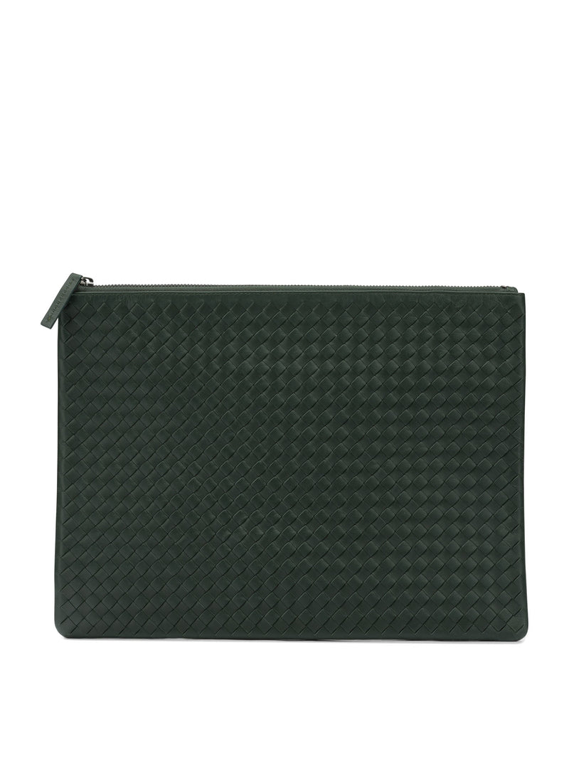 Dragon Diffusion Dragon Diffusion Green Buffalo Calf Leather Clutch - World Class Fashion