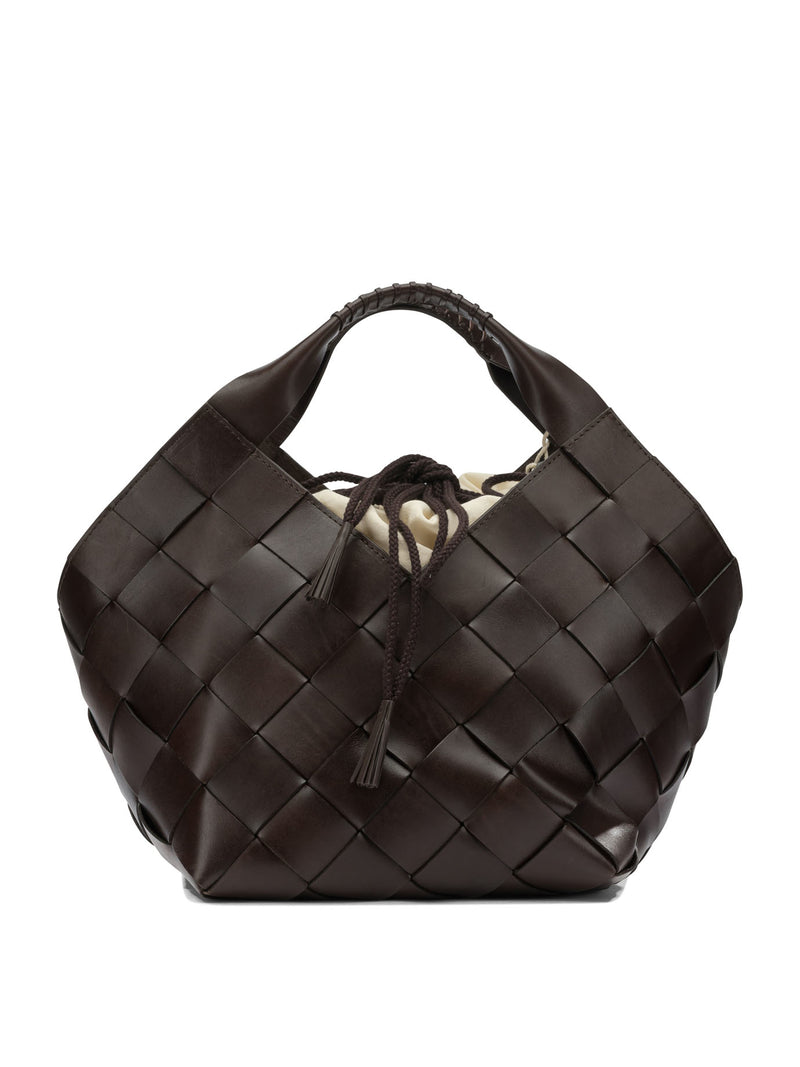 Dragon Diffusion Dragon Diffusion Brown Cow Leather Handbag - World Class Fashion