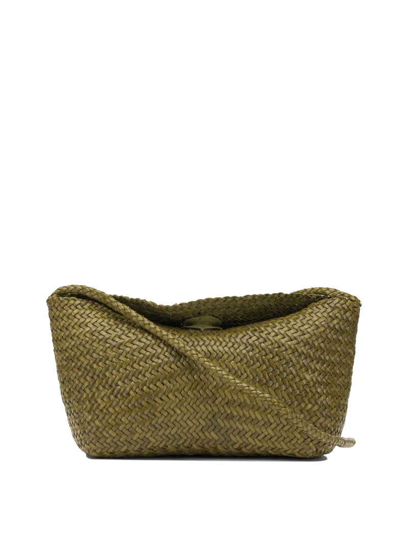 Dragon Diffusion Dragon Diffusion Buffalo Calf Leather Shoulder Bag Green - World Class Fashion