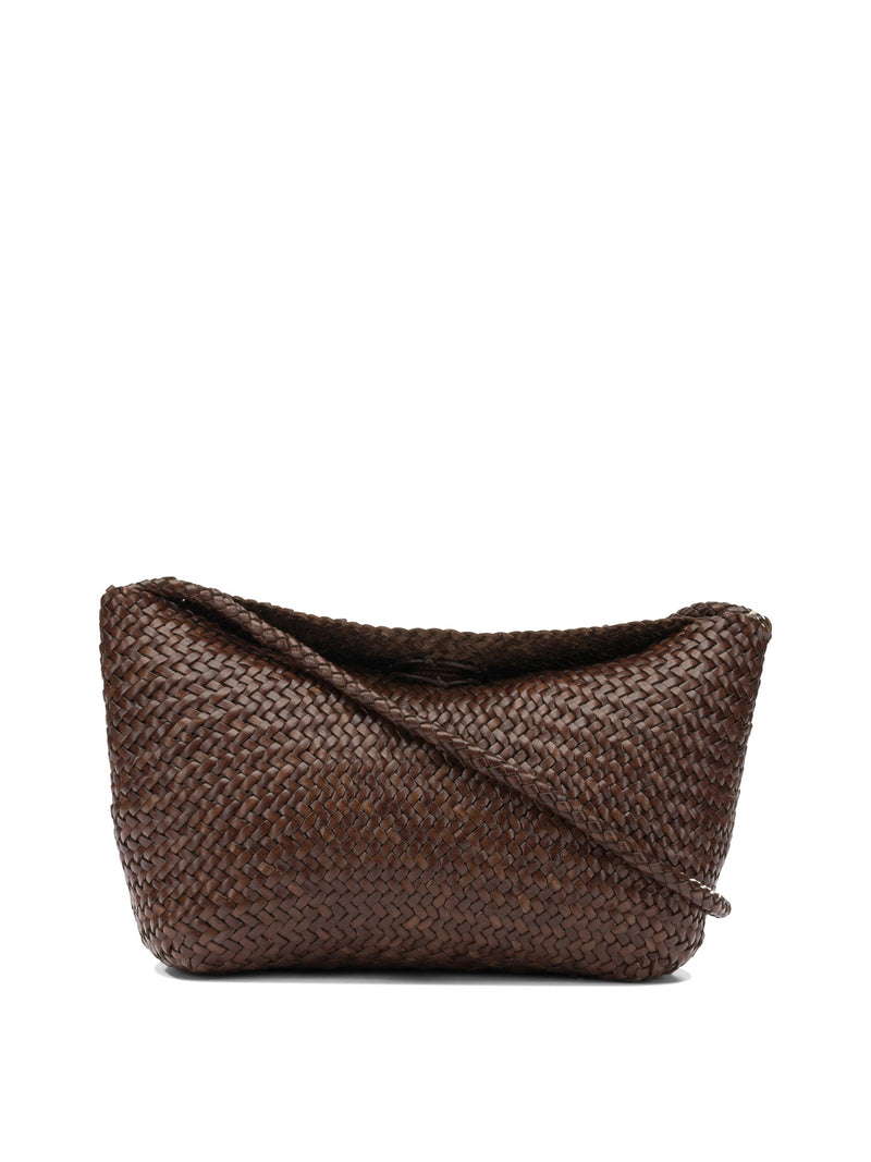 Dragon Diffusion Dragon Diffusion Buffalo Calf Leather Shoulder Bag Brown - World Class Fashion