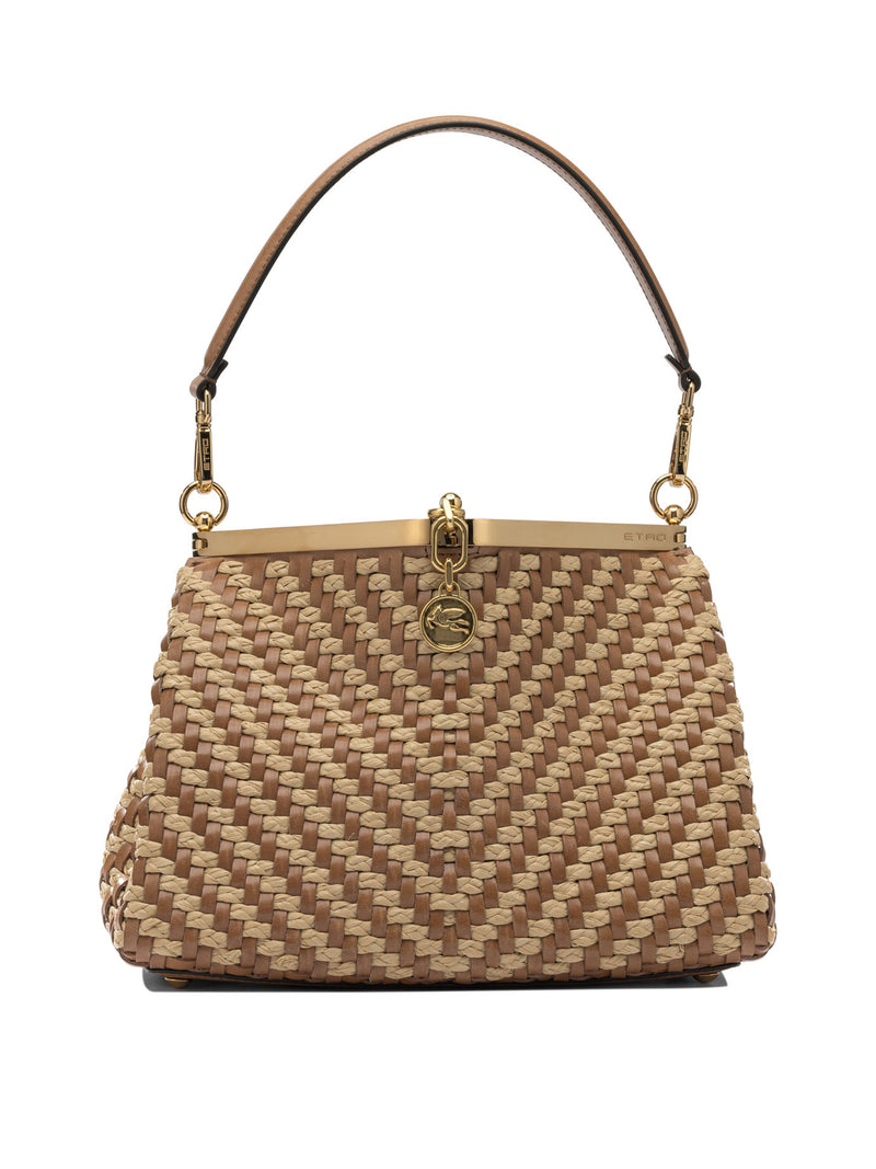 Etro Bolso de hombro pequeño Vela de Etro, color beige - World Class Fashion