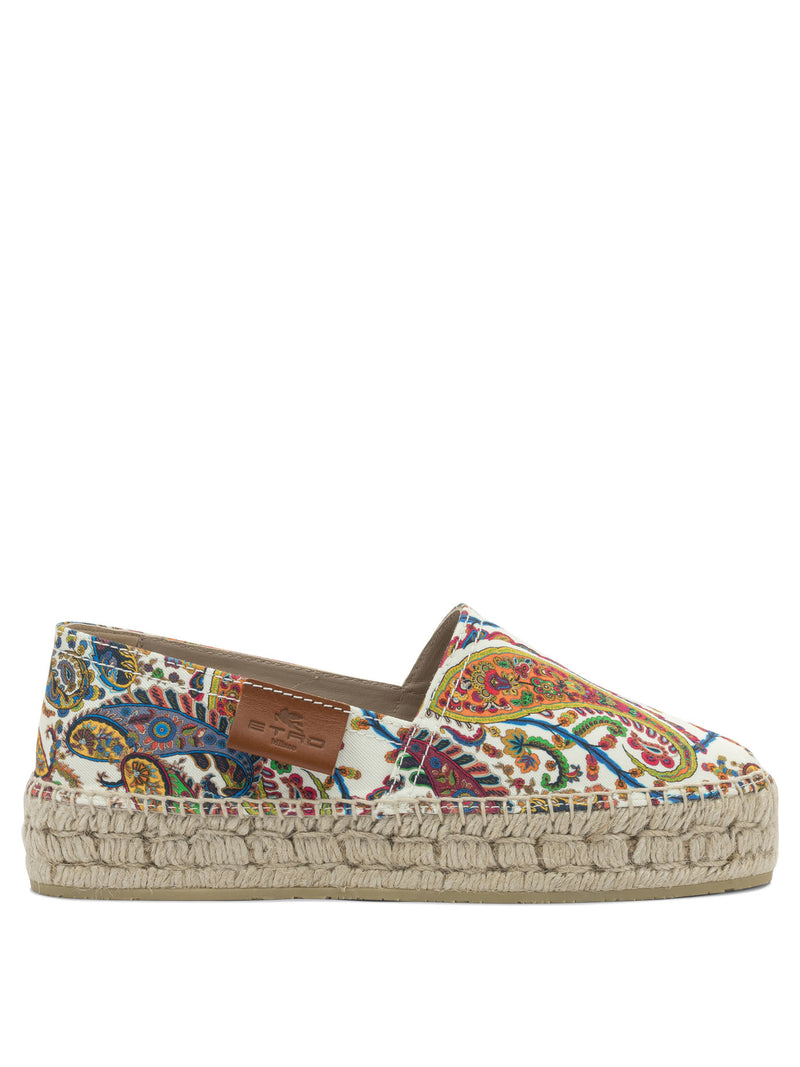Etro Etro Women's Cotton Espadrilles White - World Class Fashion