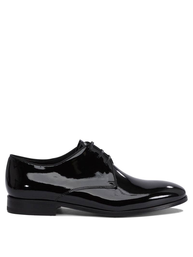 Fabi Zapatos Oxford de charol negro para hombre Fabi - World Class Fashion