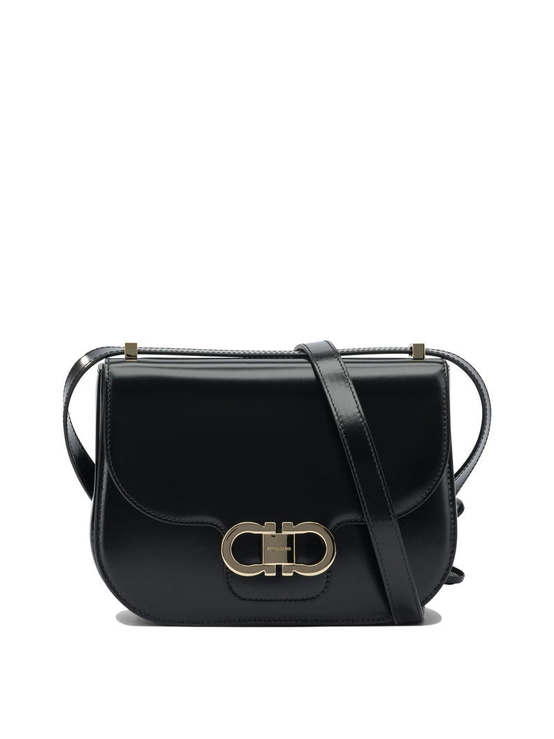 Ferragamo Ferragamo Women's Leather Crossbody Bag Black - World Class Fashion