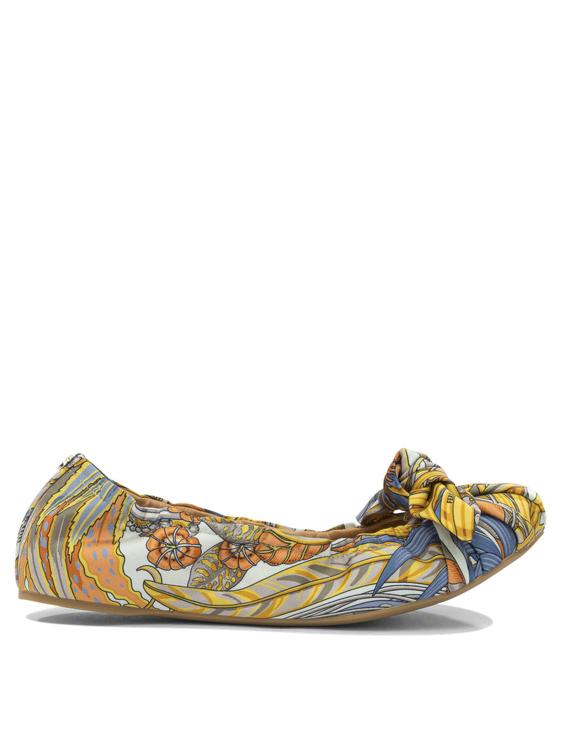 Ferragamo Ferragamo Bailarinas de tela multicolor para mujer - World Class Fashion