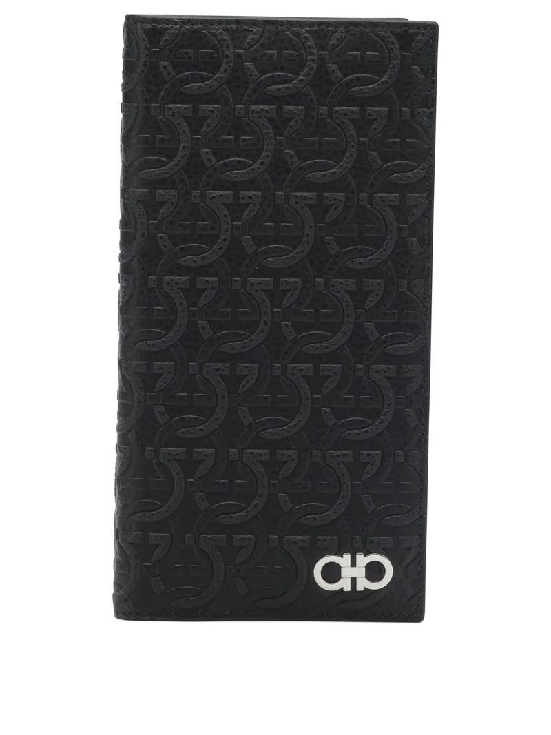 Ferragamo Ferragamo Gancini Card Holder Black - World Class Fashion