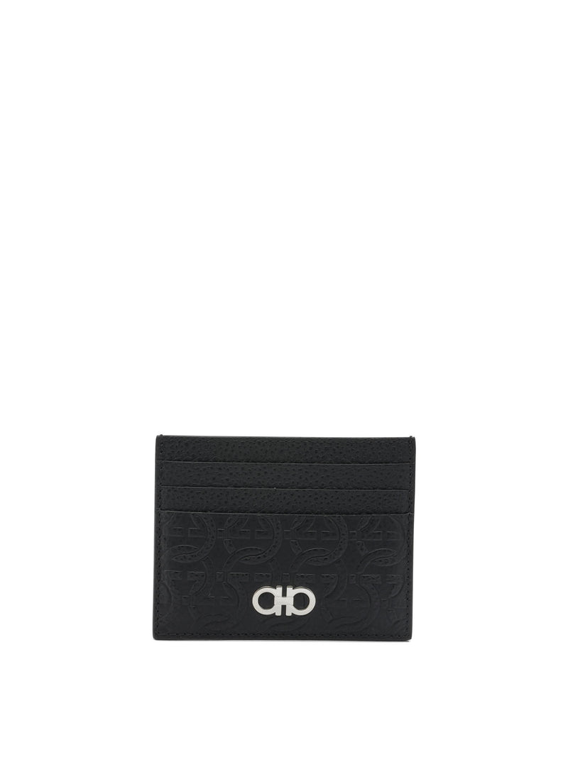 Ferragamo Ferragamo Leather Wallet Black Men - World Class Fashion