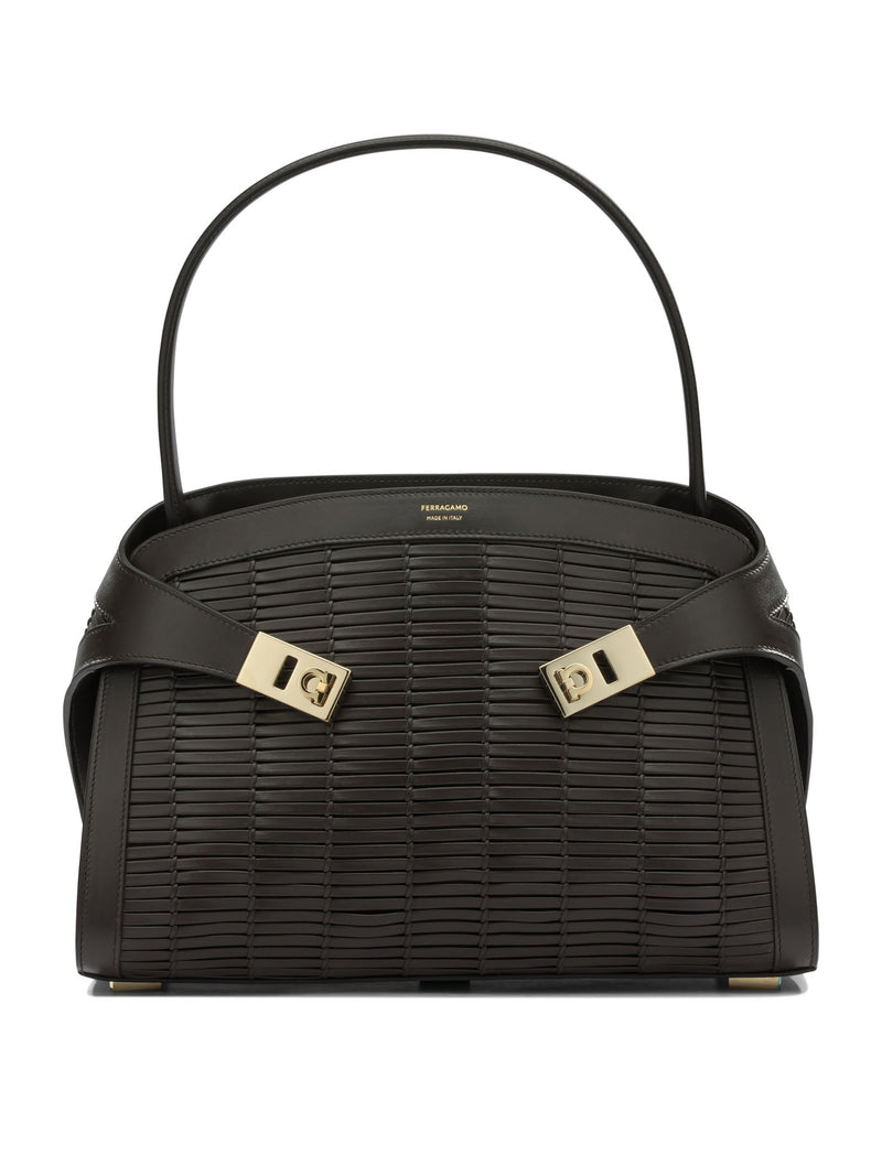 Ferragamo Bolso de mano Ferragamo Medium Hug Soft marrón - World Class Fashion