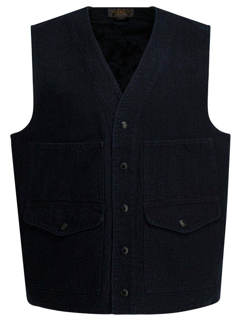 Filson Filson Dry Tin Sleeveless Jacket Blue Men - World Class Fashion