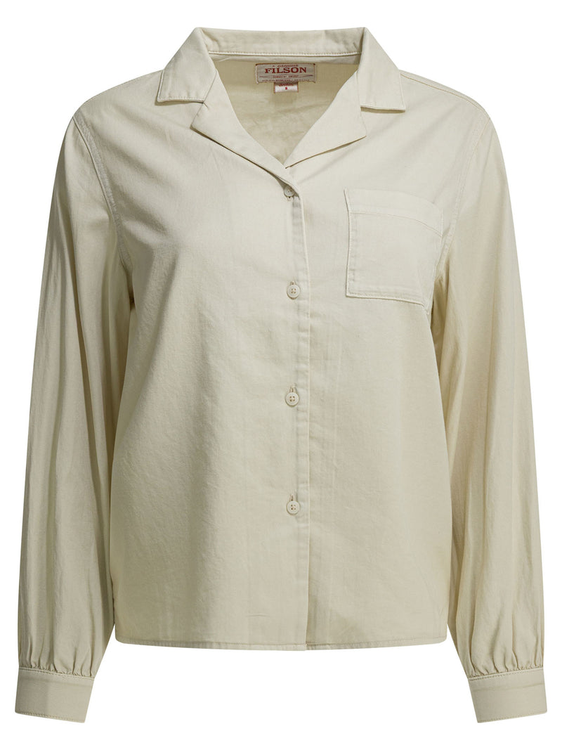 Filson Filson Twill Camp Casual Shirt White Women - World Class Fashion