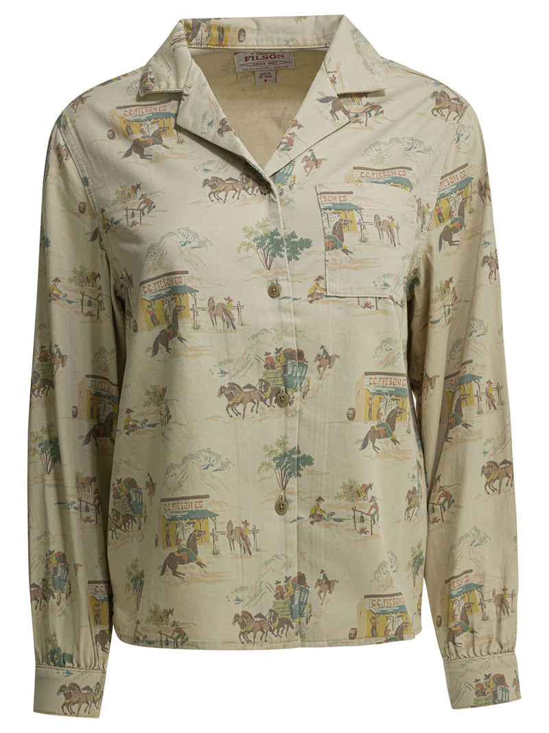 Filson Filson Twill Camp Casual Shirt Green Women - World Class Fashion