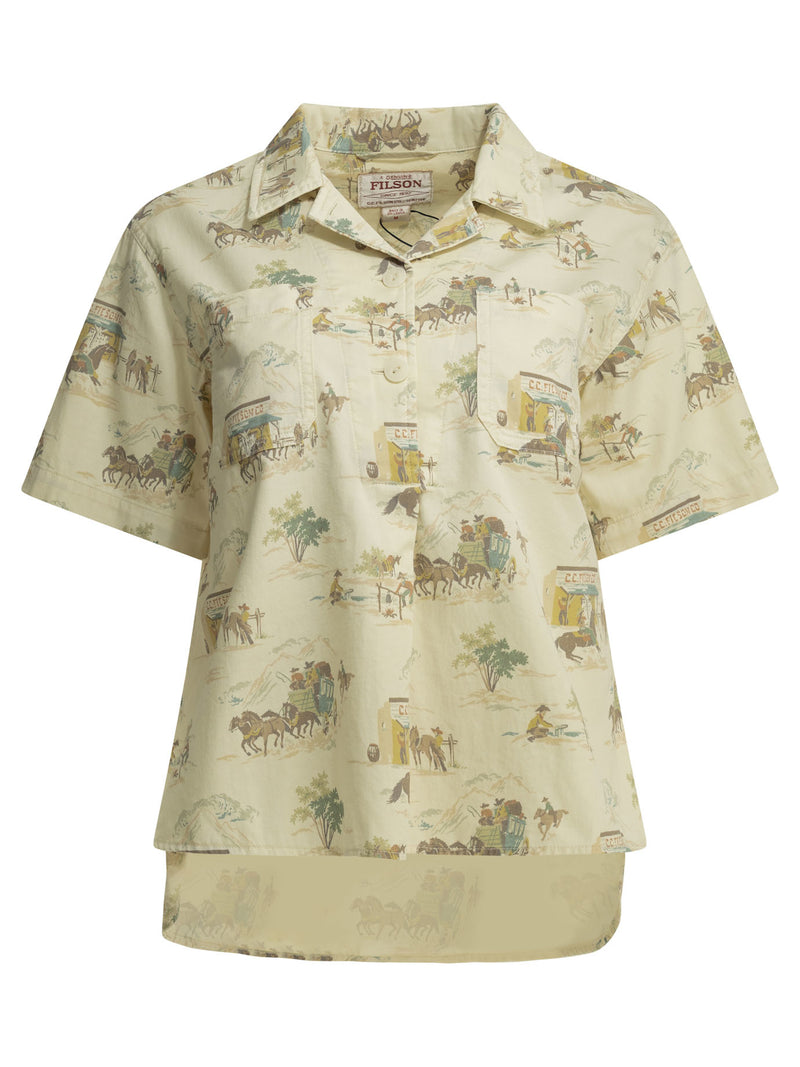 Filson Filson Twill Camp Casual Shirt Beige Women - World Class Fashion