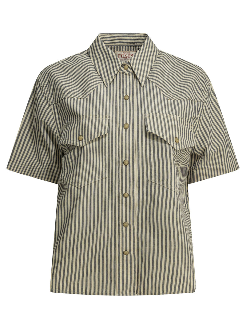 Filson Filson Western Casual Shirt Blue Women - World Class Fashion