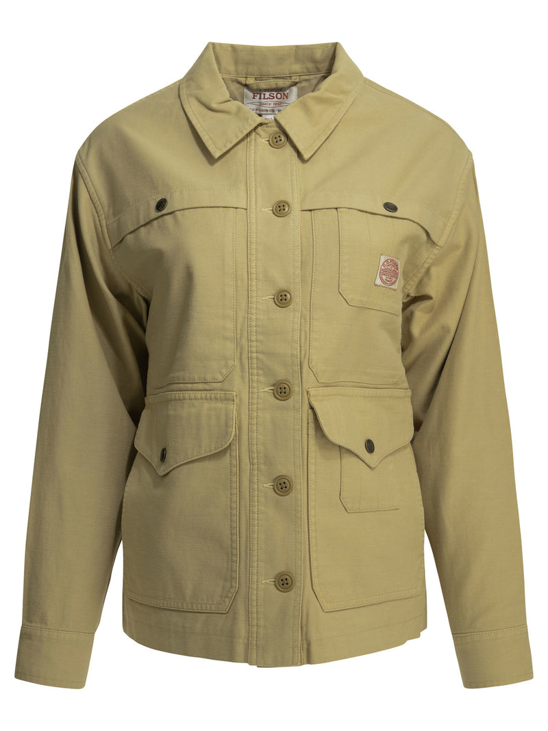 Filson Filson Sobrecamisa Chaqueta Reversible Sarga de Satén Beige - World Class Fashion