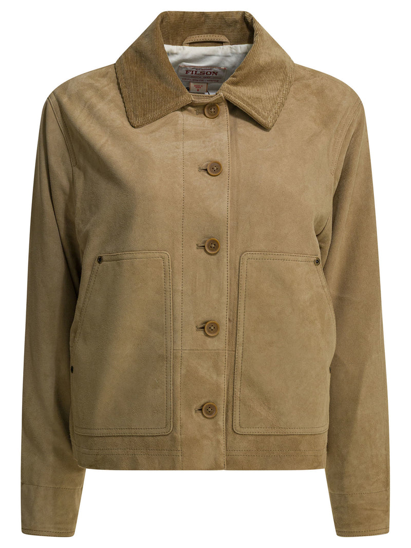 Filson Chaqueta Filson Barn Light para mujer, color gris - World Class Fashion