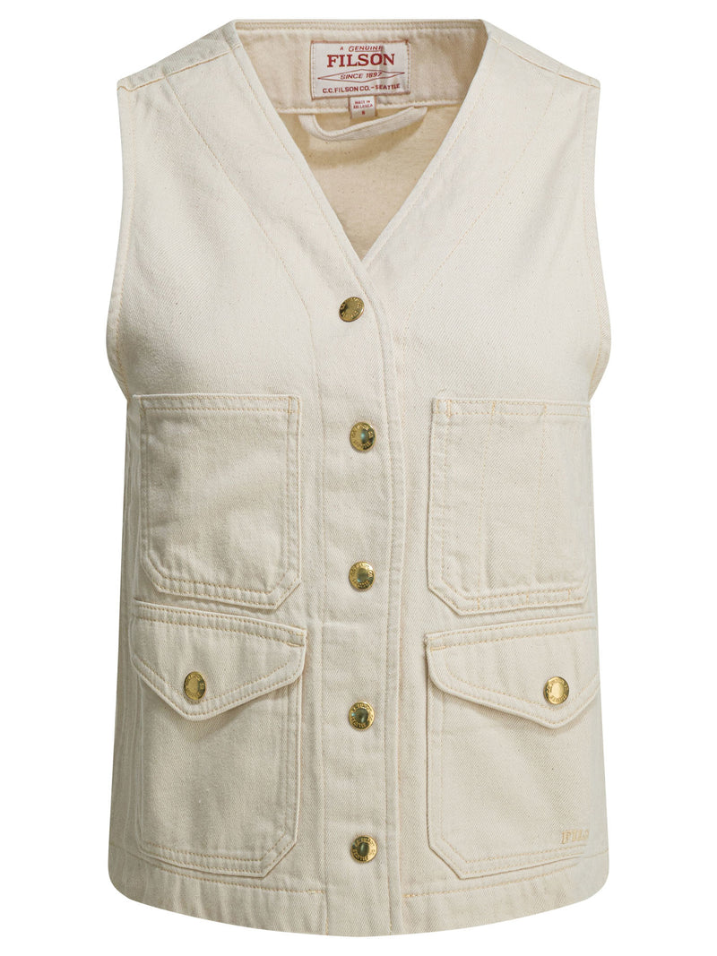 Filson Chaleco sin mangas Filson Archive Cruiser Blanco - World Class Fashion
