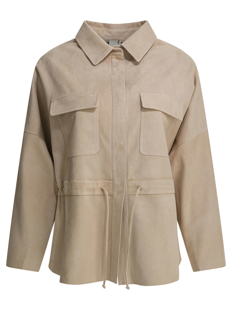 Furling By Giani Chaqueta de piel de cordero beige Furling By Giani NOEMISUEDE - World Class Fashion