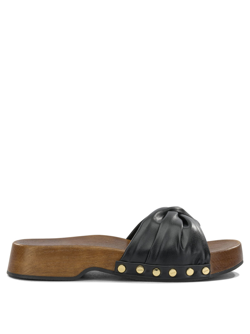 Ganni Ganni Tia Fairy Slide Black Women - World Class Fashion