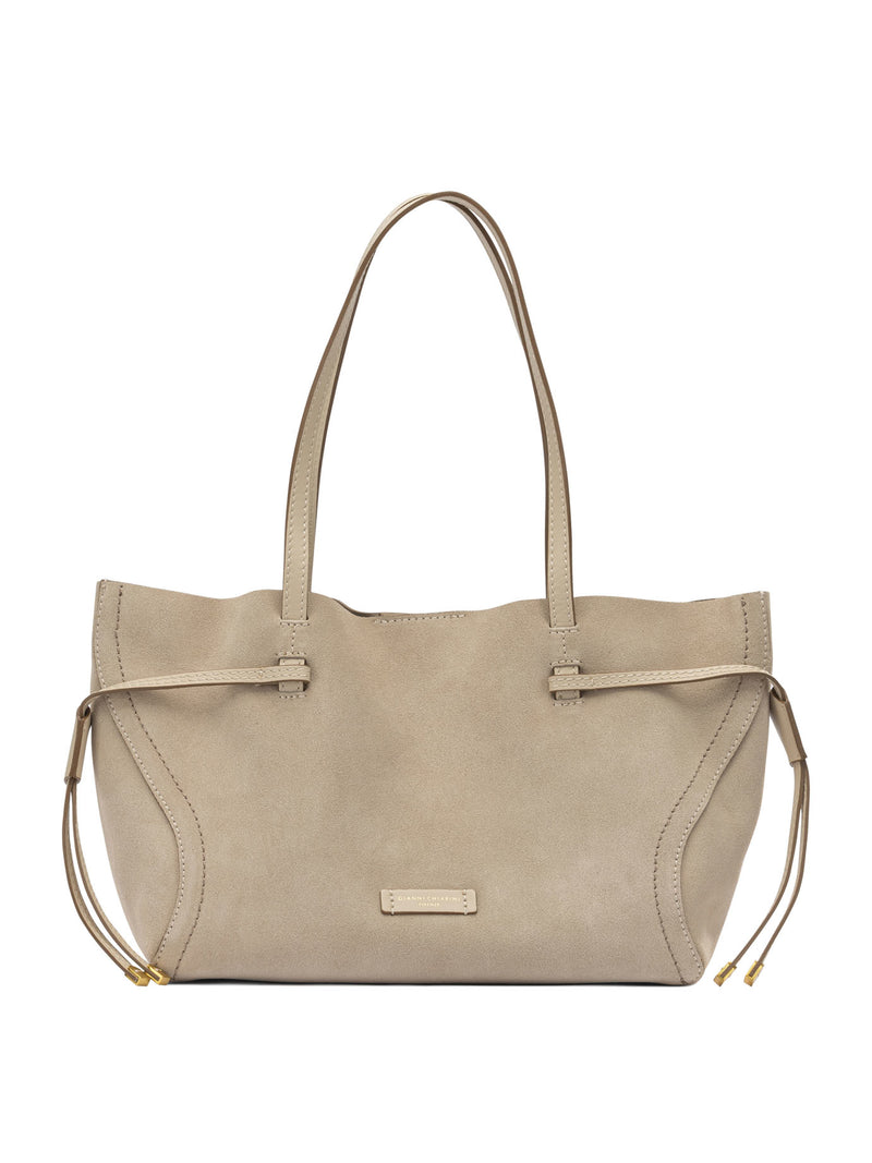 Gianni Chiarini Bolso de hombro Gianni Chiarini de ante beige para mujer - World Class Fashion