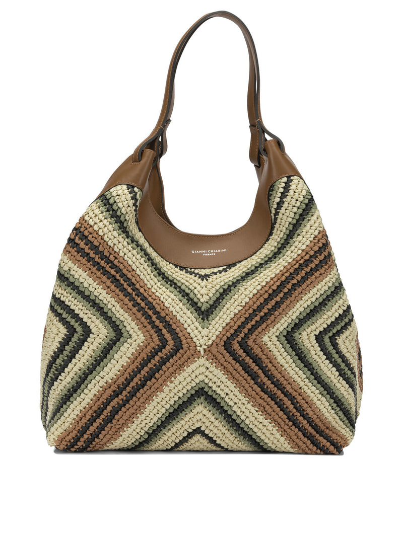 Gianni Chiarini Gianni Chiarini Green Leather Shoulder Bag Women - World Class Fashion