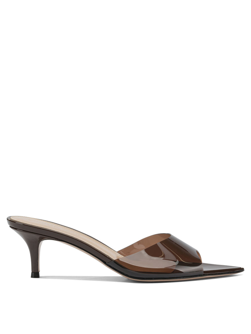 Gianvito Rossi Gianvito Rossi Elle 55 mm Mules Brown - World Class Fashion
