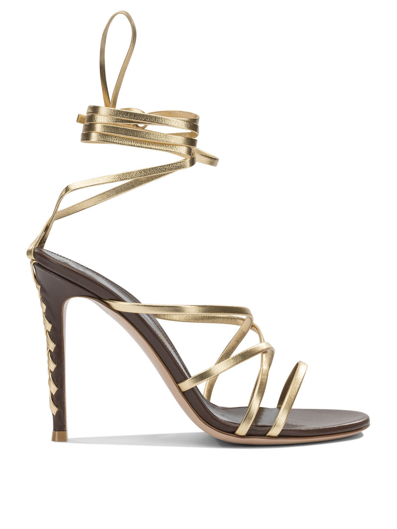 Gianvito Rossi Gianvito Rossi Mekong Heeled Sandals Gold Women - World Class Fashion
