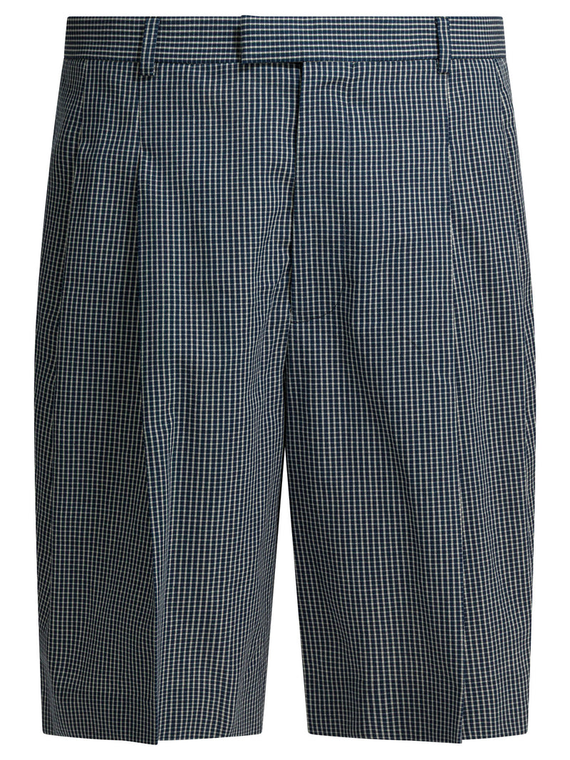 Givenchy Givenchy Formal Plaid Shorts Blue Men - World Class Fashion