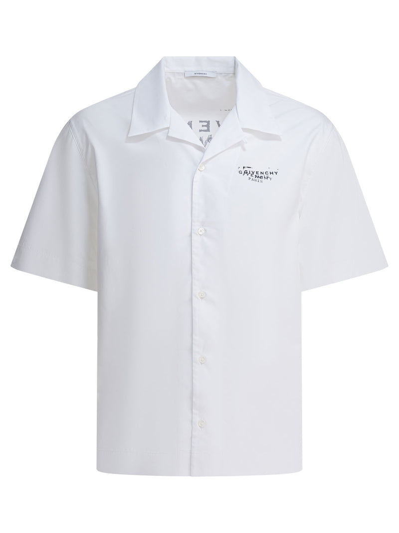 Givenchy Camisa de manga corta de algodón Givenchy Blanca Hombre - World Class Fashion