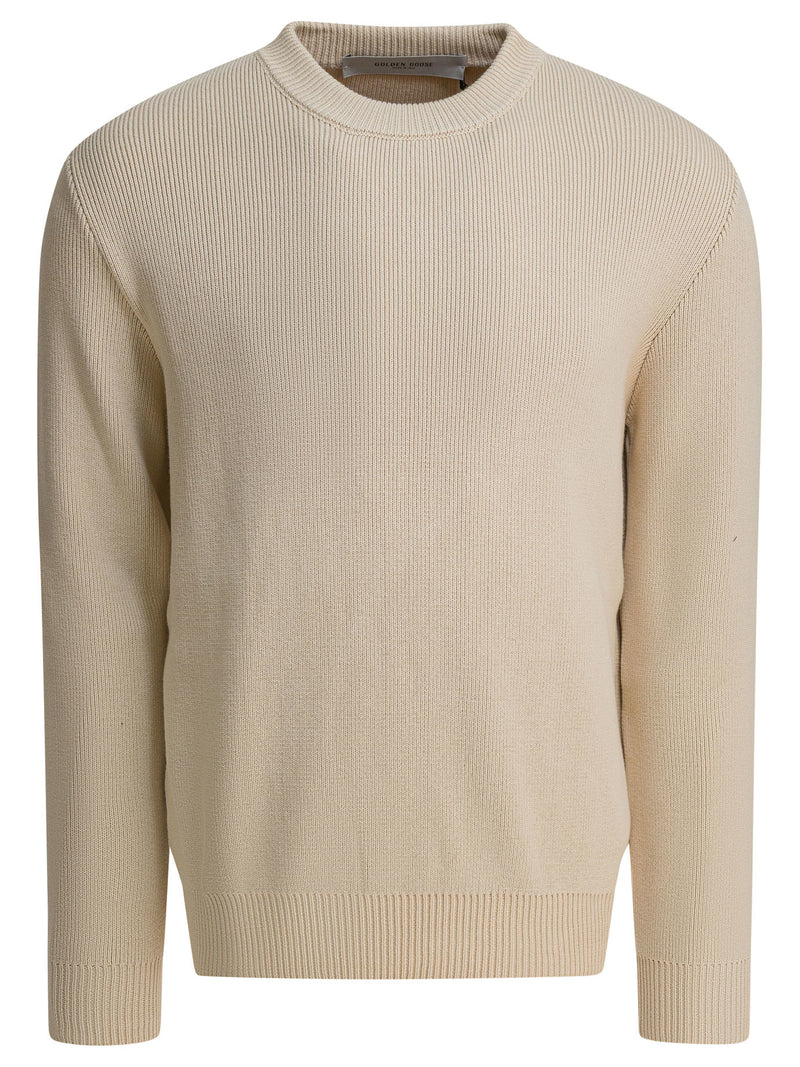 Golden Goose Golden Goose Sudadera Beige con Cuello Redondo para Hombre - World Class Fashion