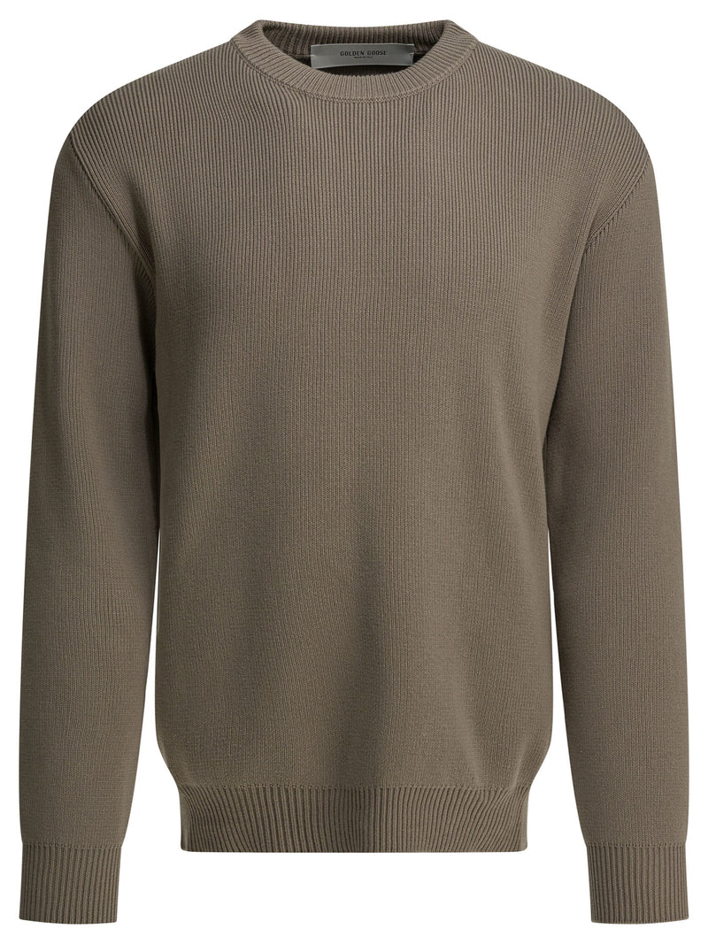 Golden Goose Golden Goose Jersey de punto de algodón para hombre beige - World Class Fashion